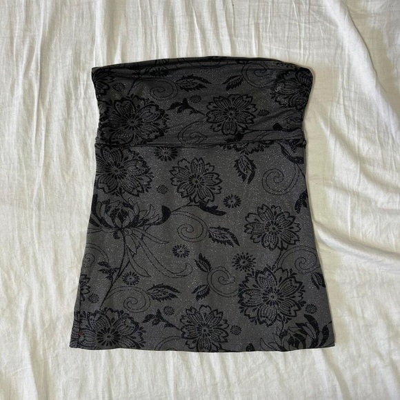 Express Tops - Express Women's Black and Grey Vest